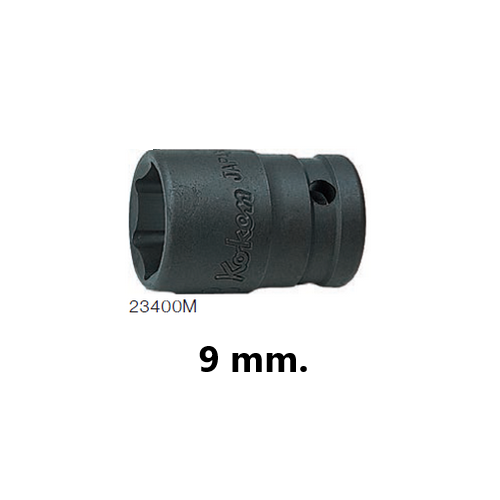 SKI - สกี จำหน่ายสินค้าหลากหลาย และคุณภาพดี | KOKEN 23400M-9 ลูกบ๊อกอินดัสเตรียล 3/8นิ้ว-6P-9mm.